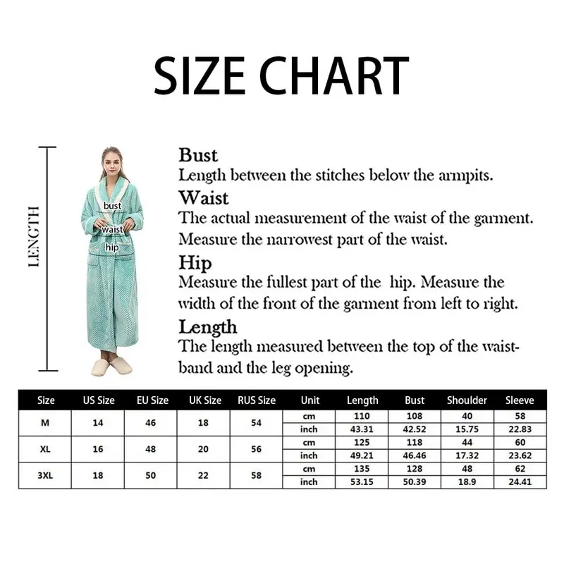 

Thick Warm Winter Bathrobe Men Soft as Silk Extra Long Kimono Bath Robe Male Dressing Gown for Women/Mens Flannel Robes