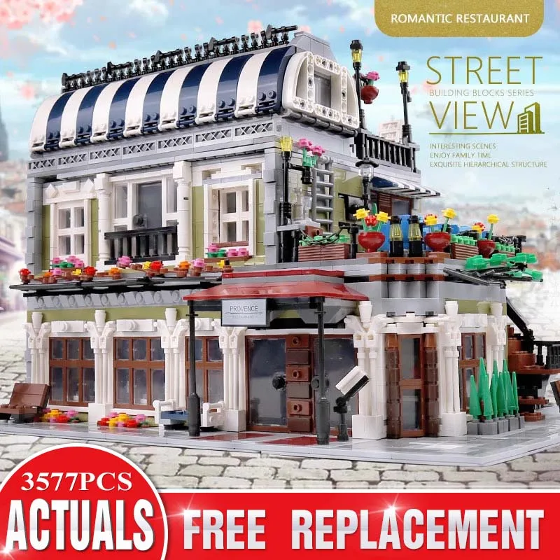 Набор городская улица View архитектура в европейском стиле ресторан квартира