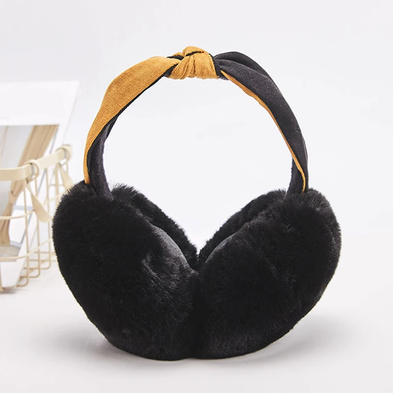 Женские зимние повседневные теплые наушники для девочек регулируемые складные