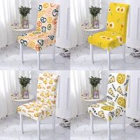 food cartoon p home seat case office back house chair covers restaurant hotel slipcovers protector decoration