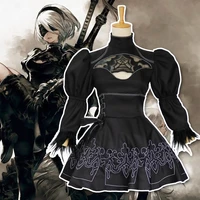 anime game nier automata 2b yorha no 2 cosplay costume outfits set halloween women role play cosplay costume girls party dress