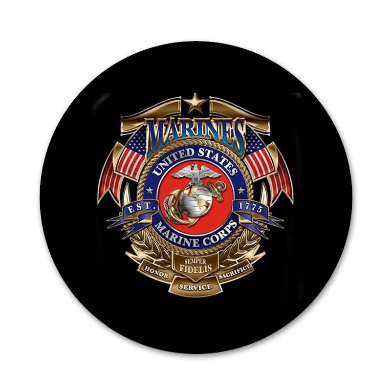 Морская пехота USMC брошь значок косплея аксессуары для одежды рюкзак украшение