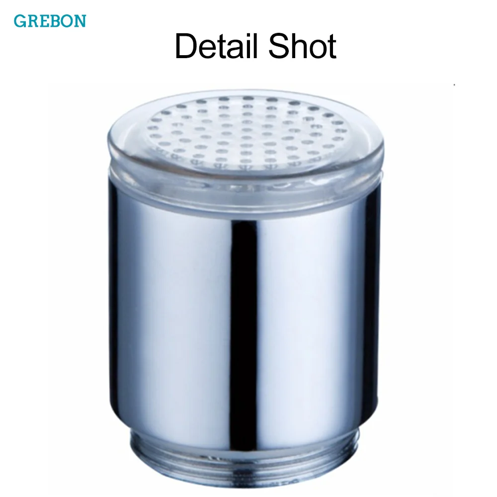 

luminous faucet nozzle colored spray water tap head faucet adapter sprayer Light-up LED Shower aerator metal kitchen accessories