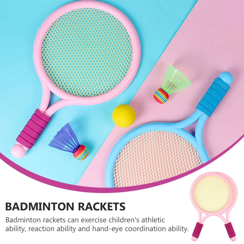 

1 Set Kids Badminton Racket Training Outdoor Sports Leisure Toys Badminton Set