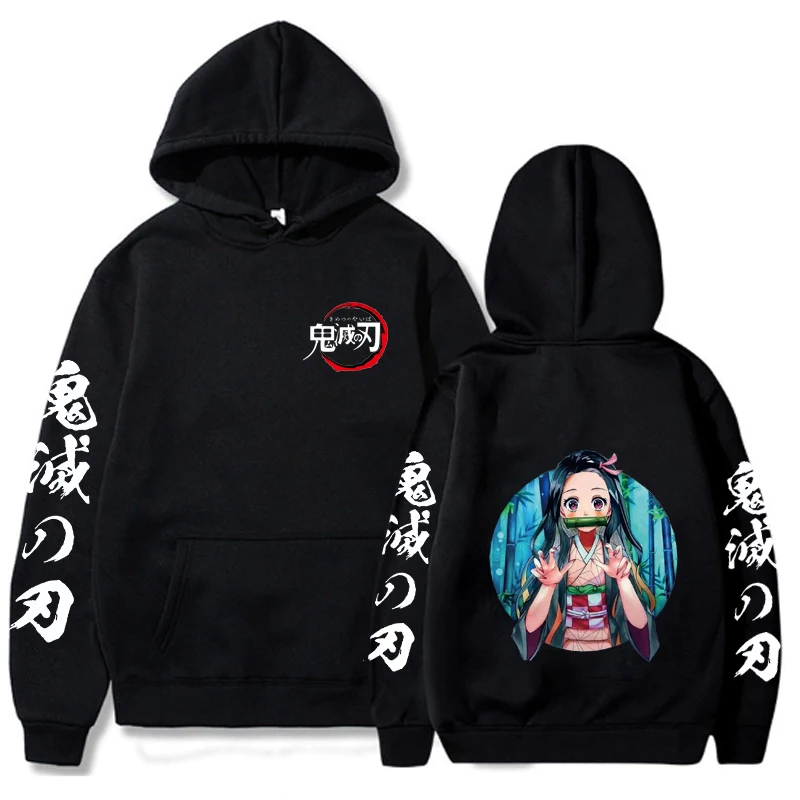 

Anime Demon Slayer Hoodie Harajuku Streetwear Hoody Female Casual Cloth