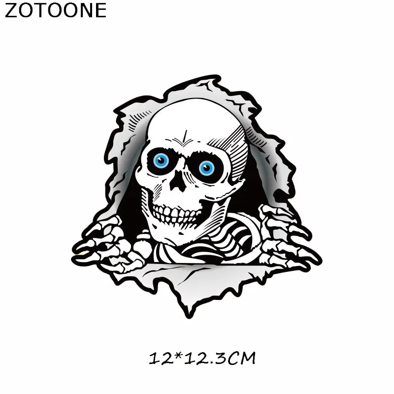 ZOTOONE Простой череп Тигр железные патчи для одежды Ловец снов теплопередача для футболок Наклейки Аппликации в подарок E - Цвет: ZT0342