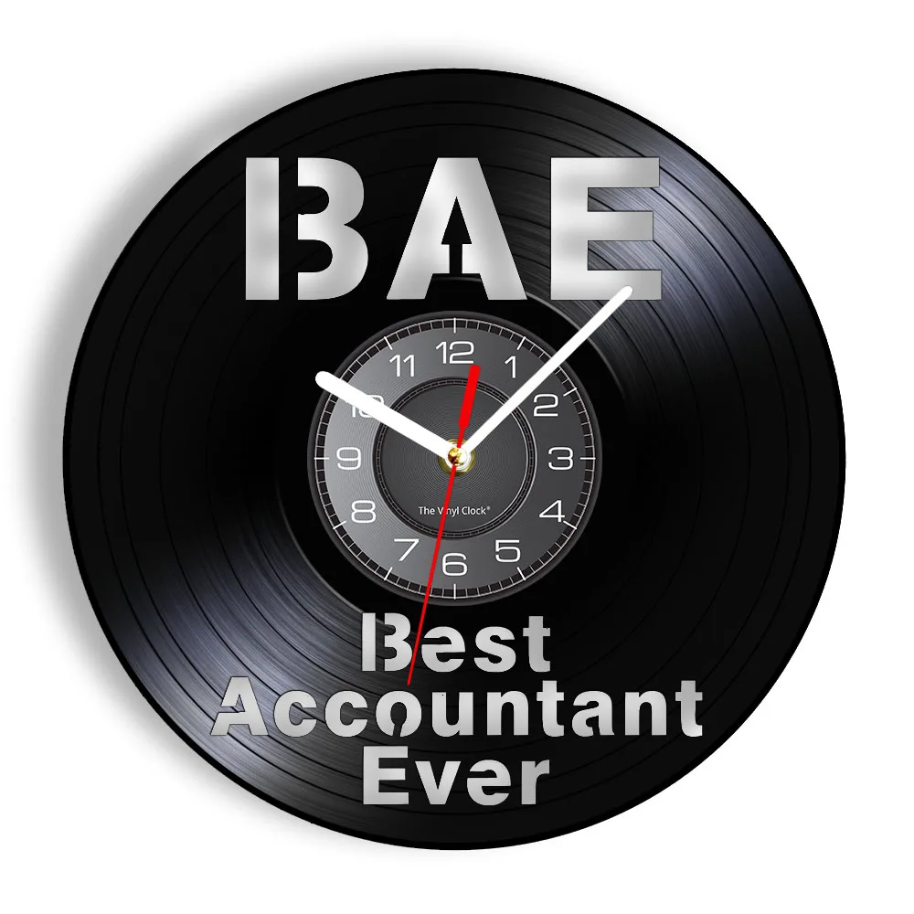 

Tax Season Best Accounter Ever CPA Exclusive Wall Clock Finance Department Office Decor Vinyl Clock Entrepreneur Executive Gift