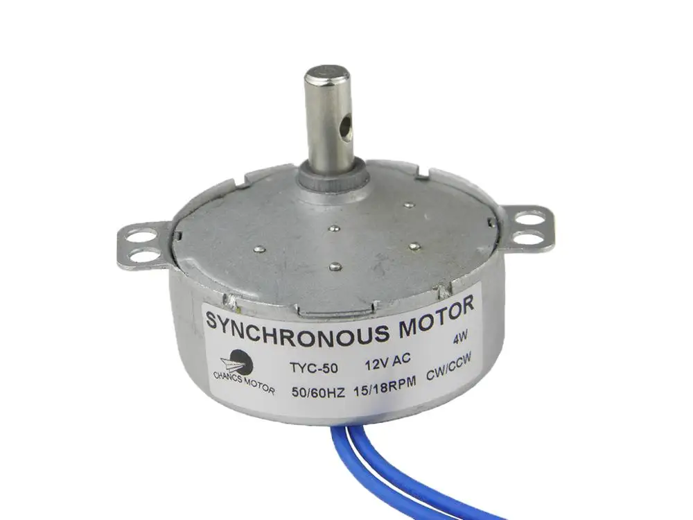 Синхронный двигатель shans DC TYC-50 12 В CW/CCW 4 Вт редукторный для небольших