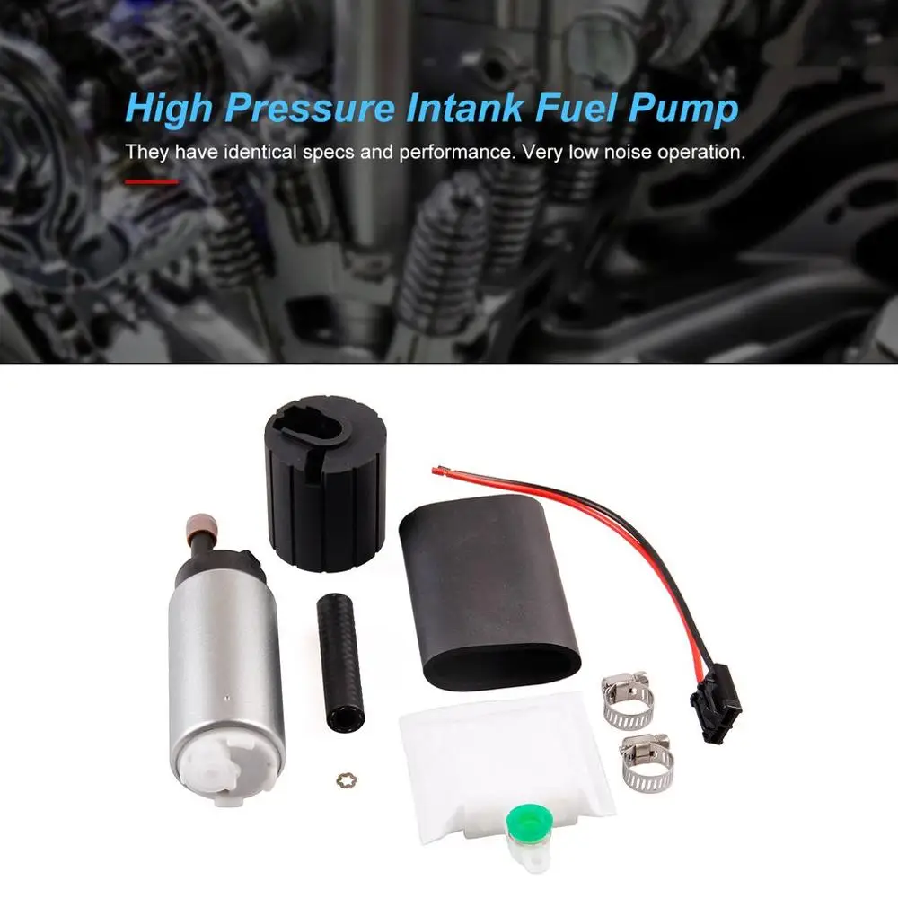 GSS342 255LPH High Pressure Intank Fuel Pump Universal Electronic Oil Flow Electric with Installation Kit | Автомобили и