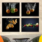 Плакаты на холсте с изображением свежих фруктов, яблок, клубники, для кухни, ресторана, гостиной, домашнего декора без рамки