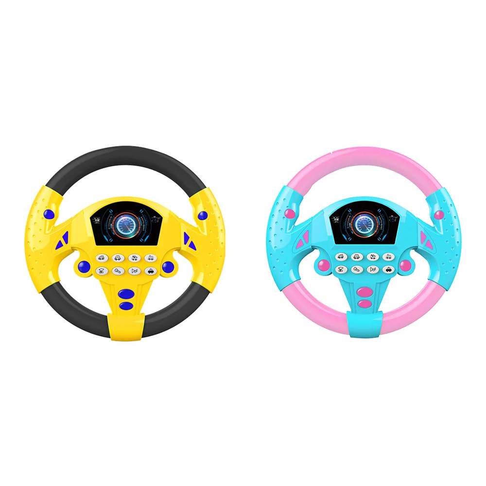 

Children Simulation Steering Wheel Educational Toy With Light Baby Music Development Electronic Music Car Toy Boy Birthday Gift