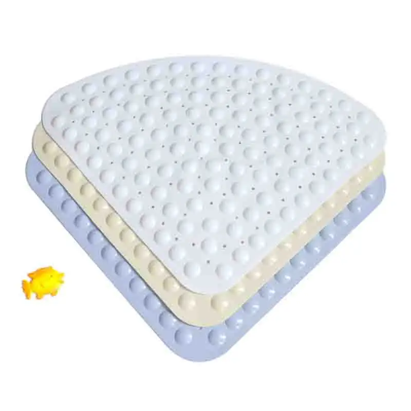 

Solid Color Fan-Shaped Shower Room Floor Mats Bathroom Non-Slip Mats Bathroom Floor Mats Hotel Toilet Toilet Mat Bath Mats