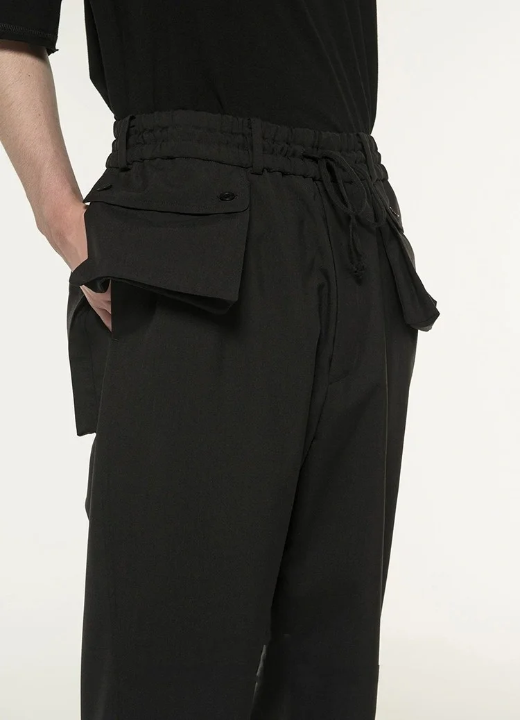 

Spring HOT Men's New Pants Fashion Personalized custom large size Casual nine-point slim harem pants