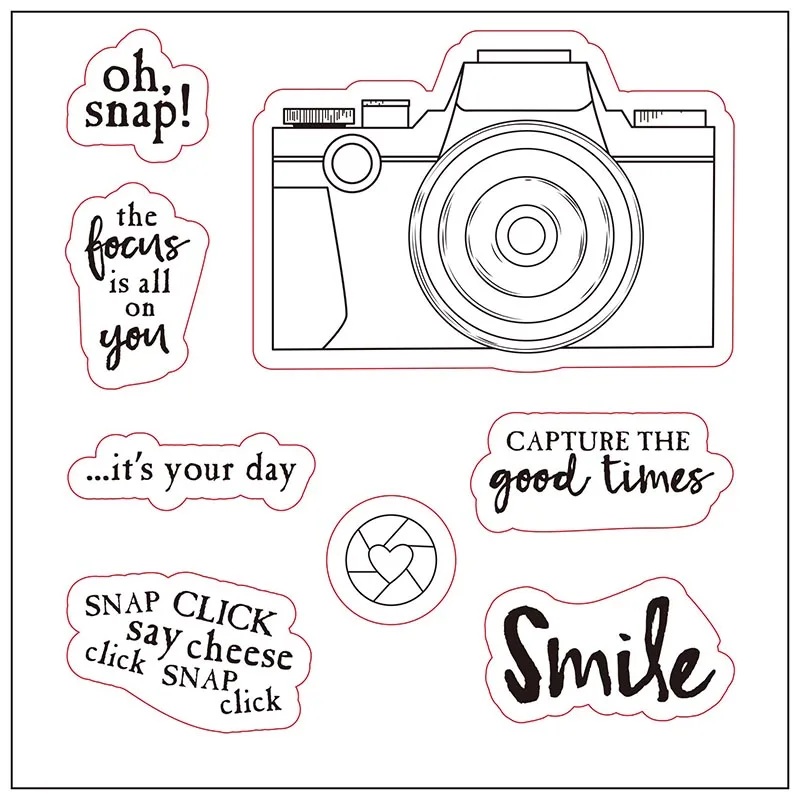 Прозрачные штампы с улыбкой для скрапбукинга изготовления открыток Детские