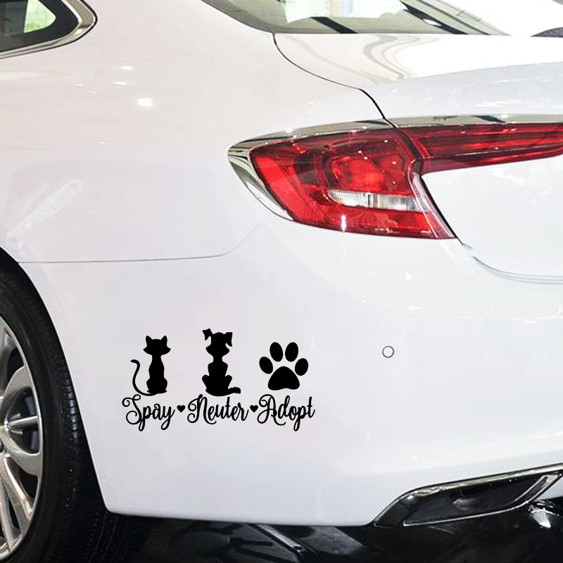 Neuter Adopt Decal Window Bumper Sticker Car Dog Cat Pet Rescue Paw Love Vinyl Wrap | Автомобили и мотоциклы