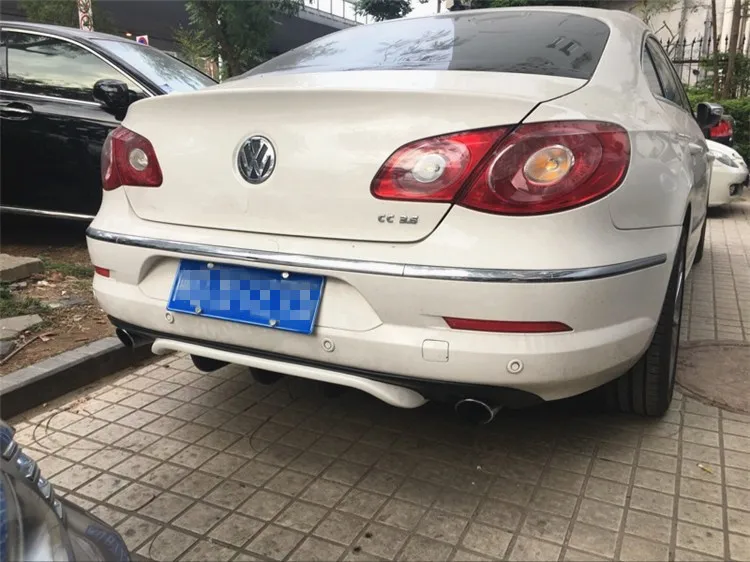 Диффузор для заднего бампера Volkswagen CC ABS модель 2014-2016 комплект корпуса задняя губа