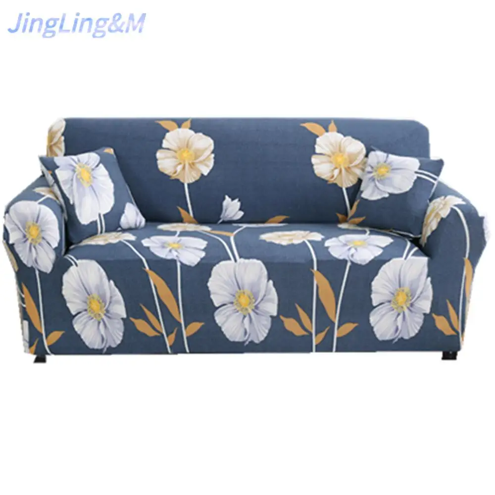 Чехол для дивана нескользящее эластичное крепление полноразмерный чехол