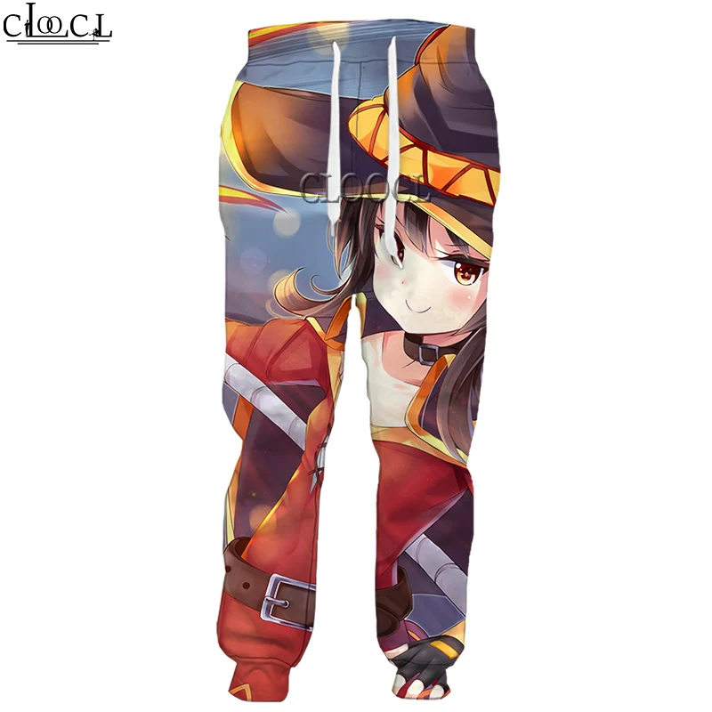 

HX Classic Anime Girl Megumin Konosuba 3D Print Men Women Casual Trousers Autumn Unisex Streetwear Sweatpants Drop Shipping