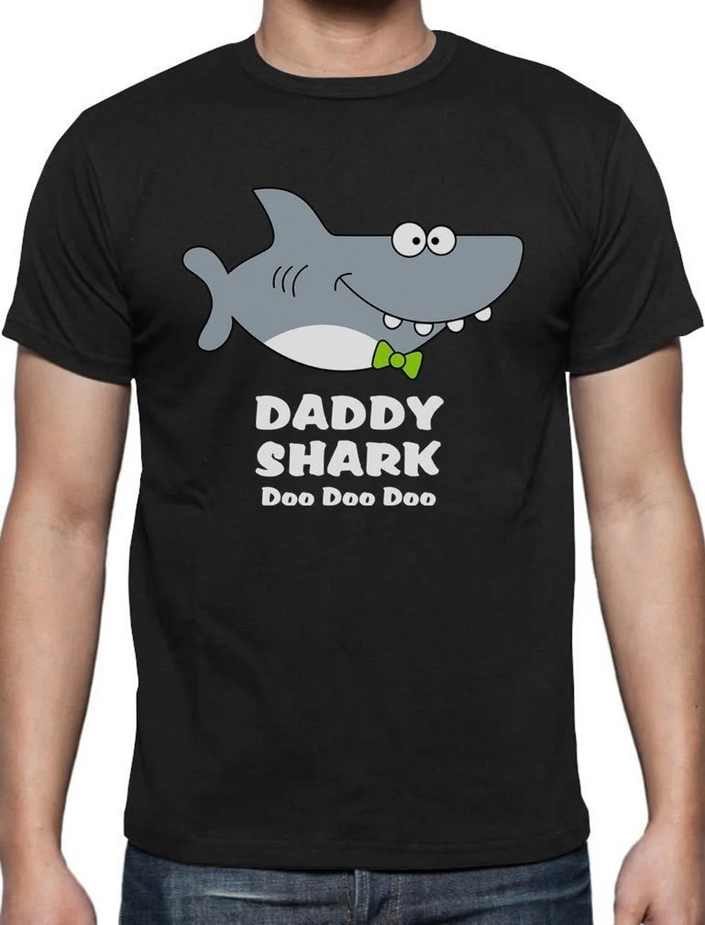 Daddy Shark Doo doo забавный подарок на день отца топы для папы футболка Пляжная летняя