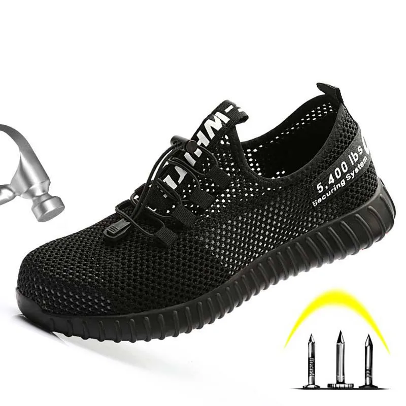 Защитная обувь для мужчин со стальным носком легкие противоскользящие унисекс