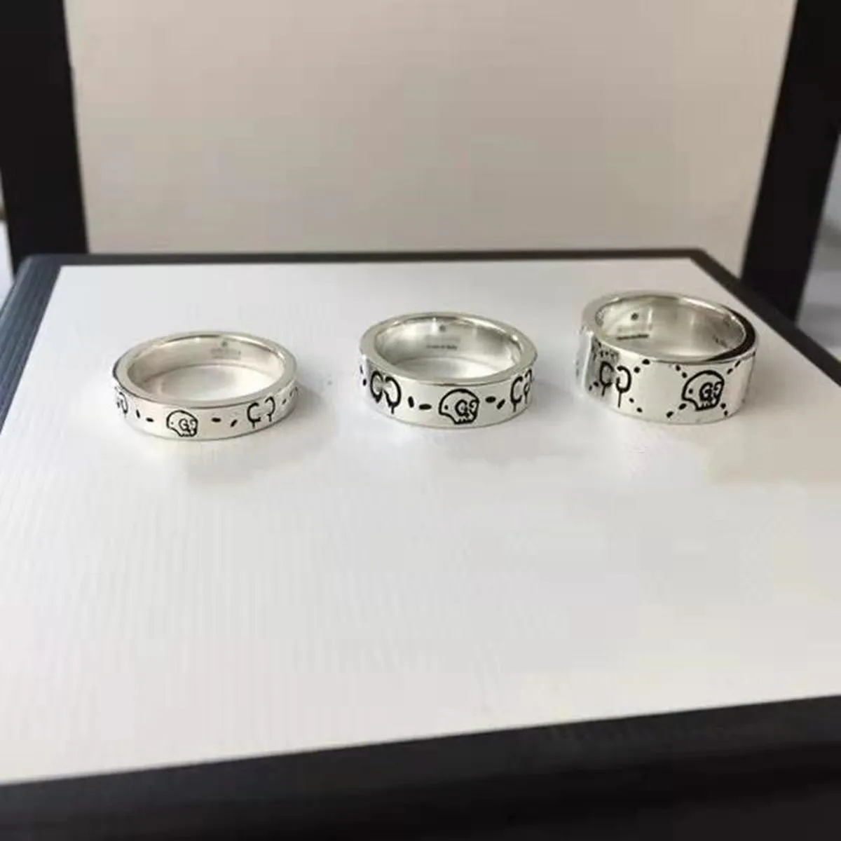 

925 sterling silver couples hip-hop ring fashionable holiday gifts