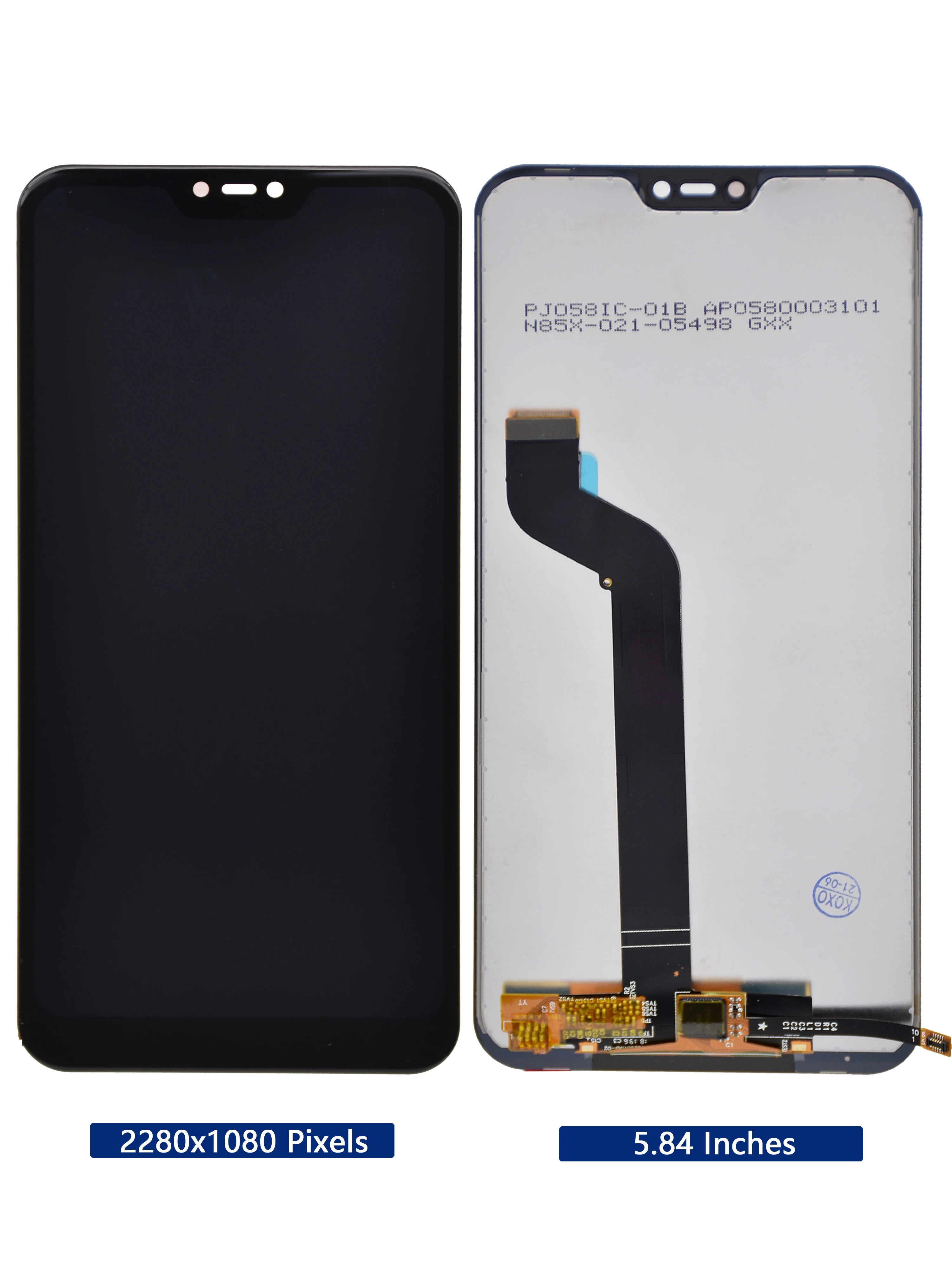 Оригинальный ЖК дисплей для Xiaomi Mi A2 Lite с рамкой дигитайзер сенсорный экран Замена