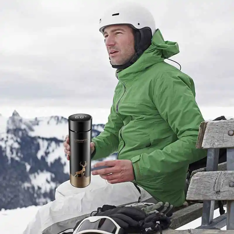 Интеллектуальный термос из нержавеющей стали 500 мл чашка с дисплеем температуры