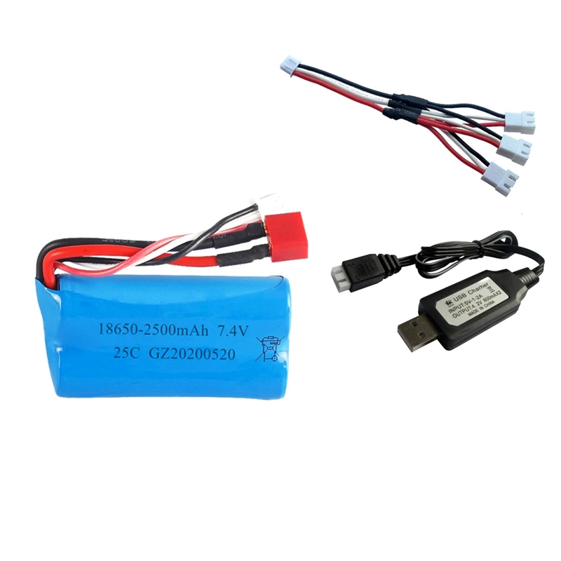 Аккумулятор lipo 7 4 в 2500 мАч для Q46 Wltoys 18650/10428 запасные части радиоуправляемой