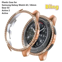 duoteng plastic case for samsung gear s3 cover for samsung galaxy watch 46mm 42mm pc cover protective plating case for active 2