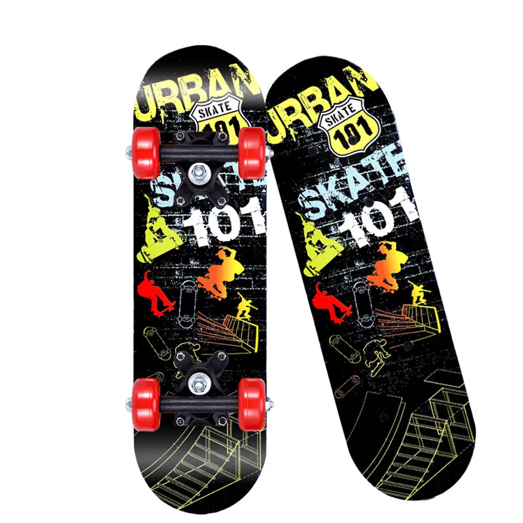 Детский скейтборд с четырьмя колесами детский скутер Лонгборд двойной плотный