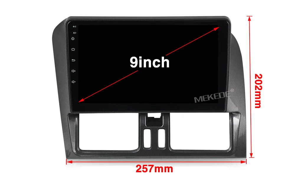 9 дюймов Android 9,0 автомобильный DVD мультимедийный плеер для Volvo XC60 2010 2011 2012 с gps навигацией Wifi Bluetooth автомобильный стерео радио