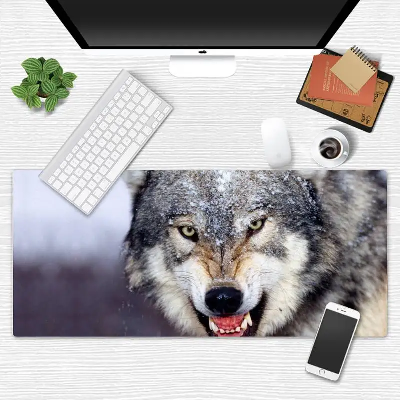 

Wolf Unique Desktop Pad Game Mousepad Desk Table Protect Game Office Work Mouse Mat pad XXL XL X Non-slip Laptop Cushion