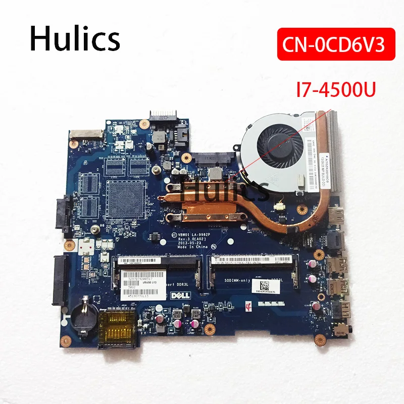 Hulics оригинальный VBW01 LA 9982P для dell Inspiron 15R 5537 3537 Материнская плата ноутбука CN 0CD6V3 SR16Z