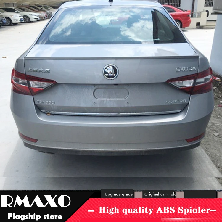 Для Skoda SUPERB спойлер 2016-2017 превосходное Высокое качество ABS Материал заднее крыло