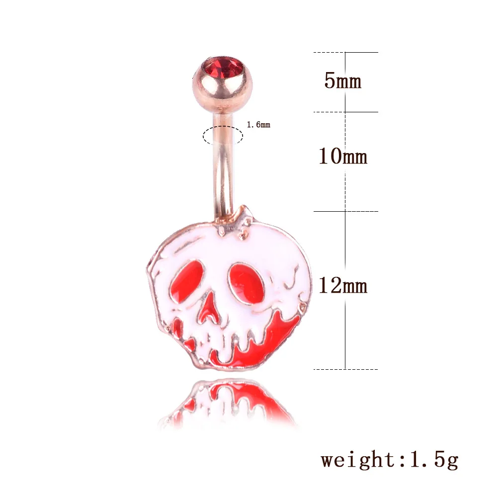 Кольцо-пуговица с блестками в форме капли воды для пирсинга женское бижутерия