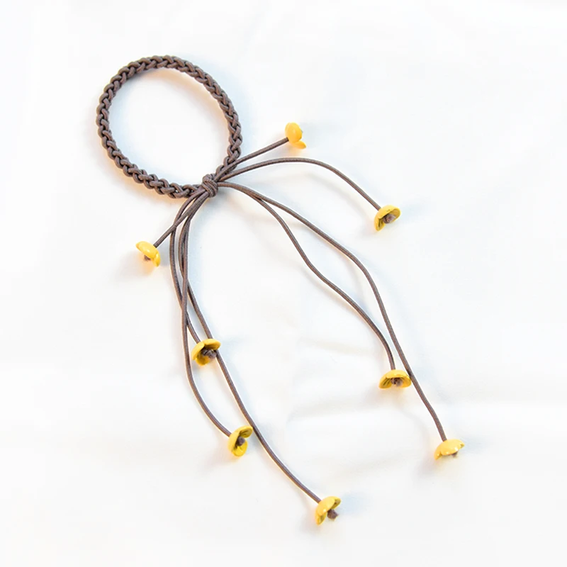 

Korea 2019 Handmade Hair Ropes Girl Rubber Band Cute Hair Tie Three Strands Elastic Hair Band Women Children Hair Accessories