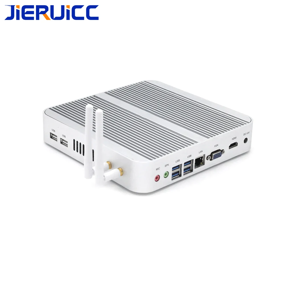 Core i3 6157U fanless windows 10 64bit mini pc with 4*usb3.0 hdmi+vga dual display intel HD graphic 4K support 3D games for HTPC |