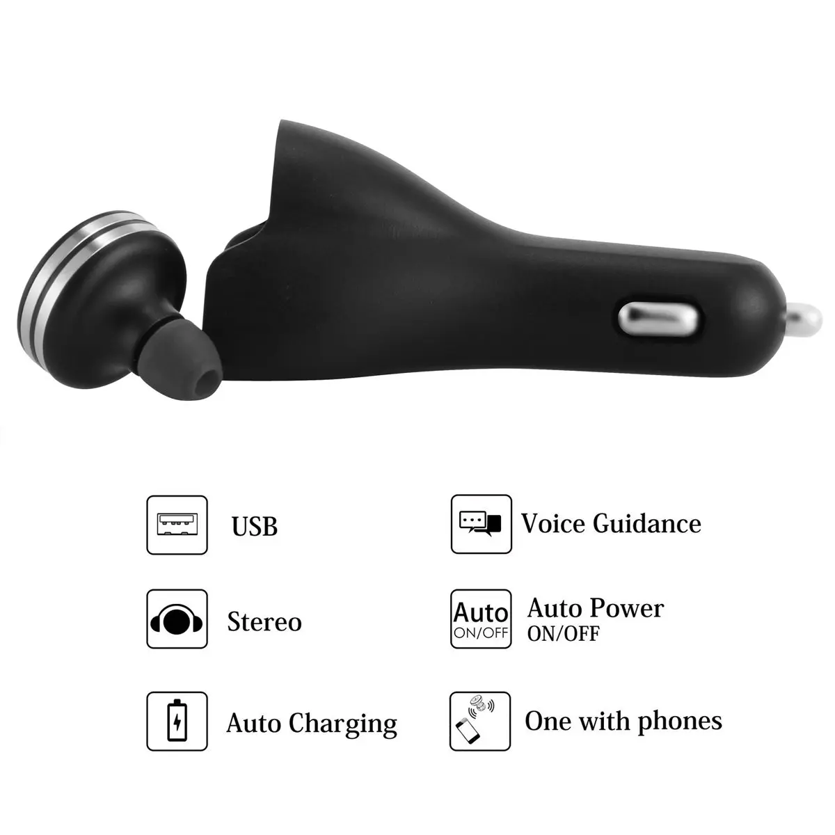 Автомобильное зарядное устройство с двумя портами беспроводные