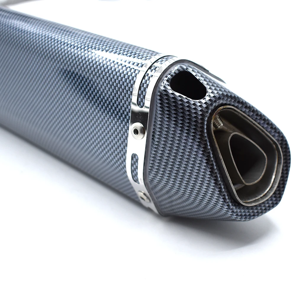 51 мм Универсальные мотоциклетные детали выхлопной трубы из нержавеющей стали