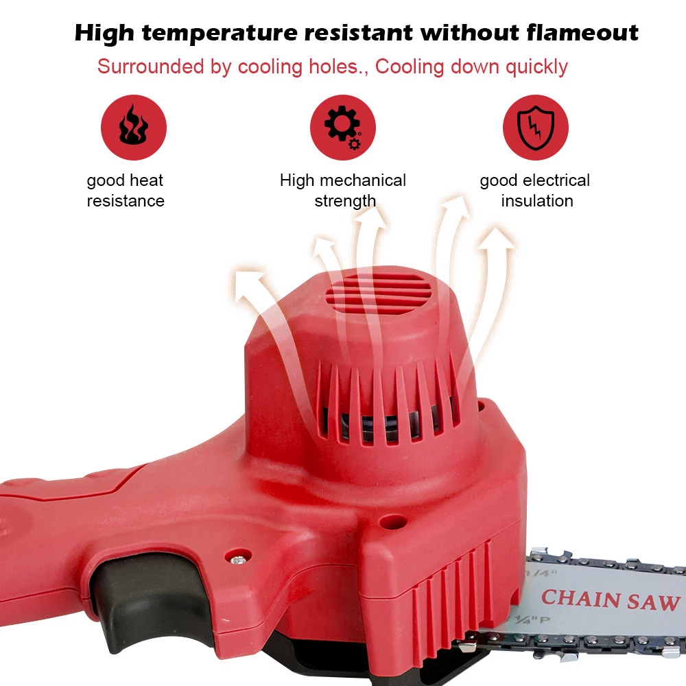 

Cordless Electric Chain Saw w/ 24V Charger Portable Garden Rechargeable Woodworking Logging Saw EU Plug Carpenter