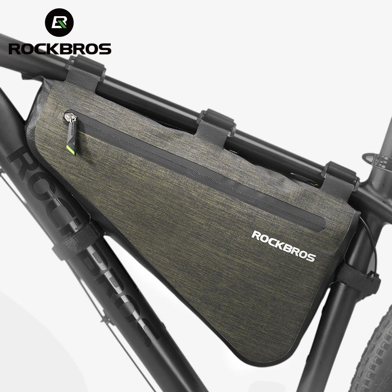 Велосипедная треугольная сумка ROCKBROS портативная вместительная непромокаемая