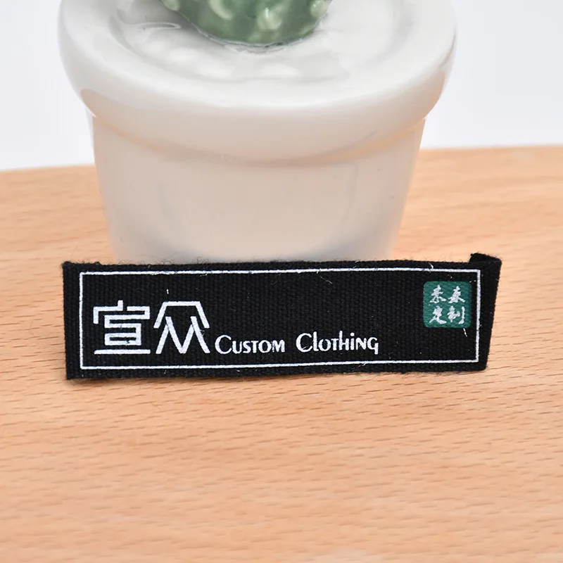 Тканевая набивка на воротник из 1000 хлопка логотип бренда одежды шт. - купить по