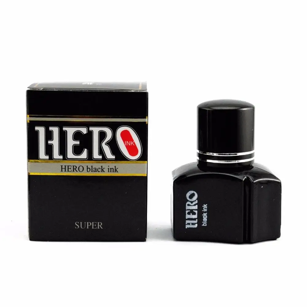 

Portable One Bottle 25ml Black Color Pen Ink Fountain Pigment Smooth Stationery Student School Office Writing Supplies