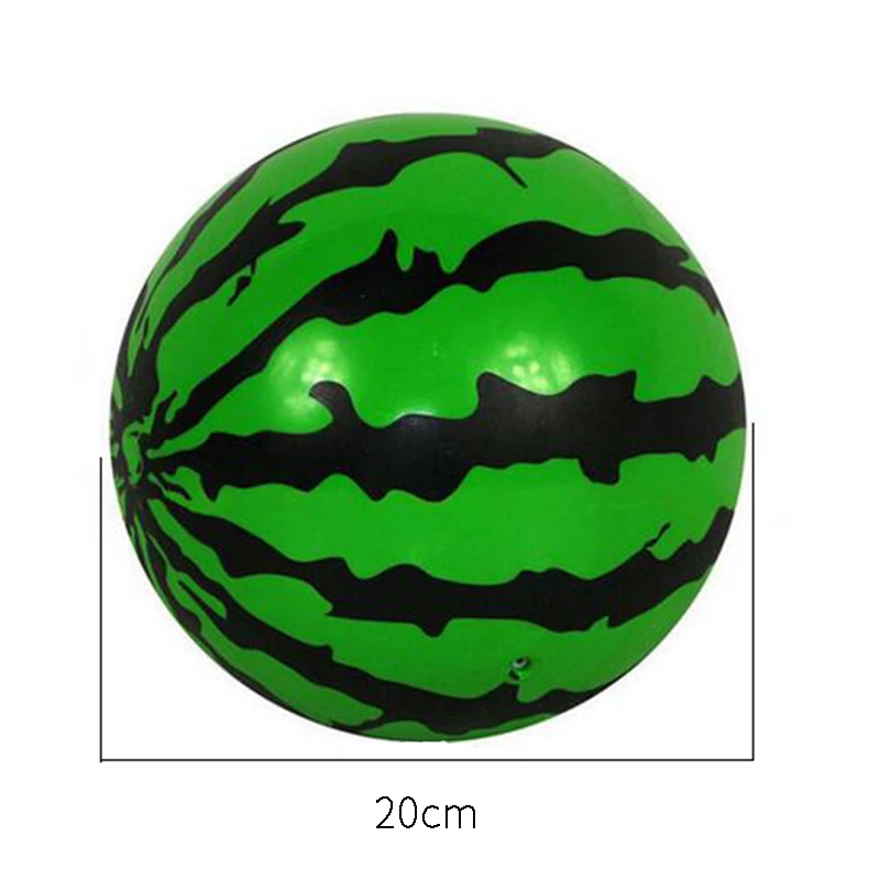 Оригинальный надувной мяч 20 см резиновый с имитацией арбуза для пляжного