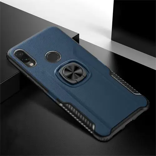 Blue Противоударный армированный чехол для Honor 20 View 10 View 20 8A Pro 8X10 Lite 8S с держателем для huawei Y5 Y6 Y7 Y9 Fundas - Цвет: Blue