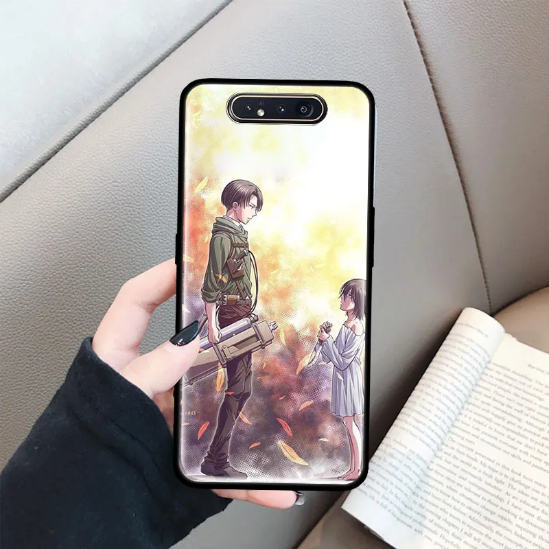 Attack on Titan Case for Samsung Galaxy A50 A70 A70s A50s A80 A40 A30 A20e A20s A10e A10 Black Soft Phone Coque | Мобильные телефоны