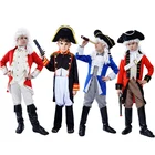 QLQ мальчик колониальный костюм для мальчика Делюкс костюмы Наполеона Косплэй Детский костюм для хеллоуина вечерние ребенка общего принц наряды