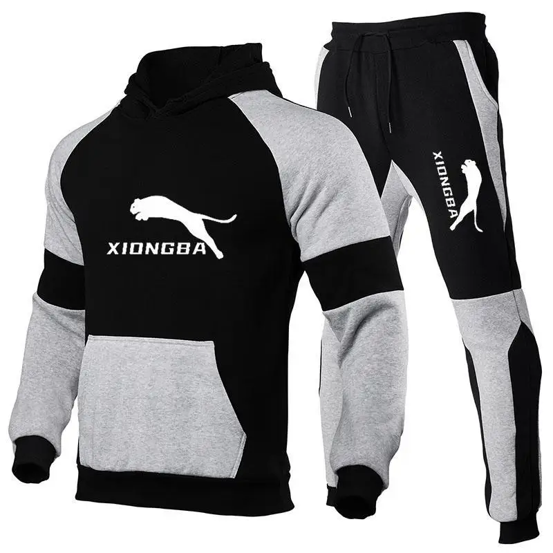 

New Men's Hoodie Set Fall Features Hot Hip Hop DeWalt Sweatshirt Fashion Men's Shirt with Pants Track Suit