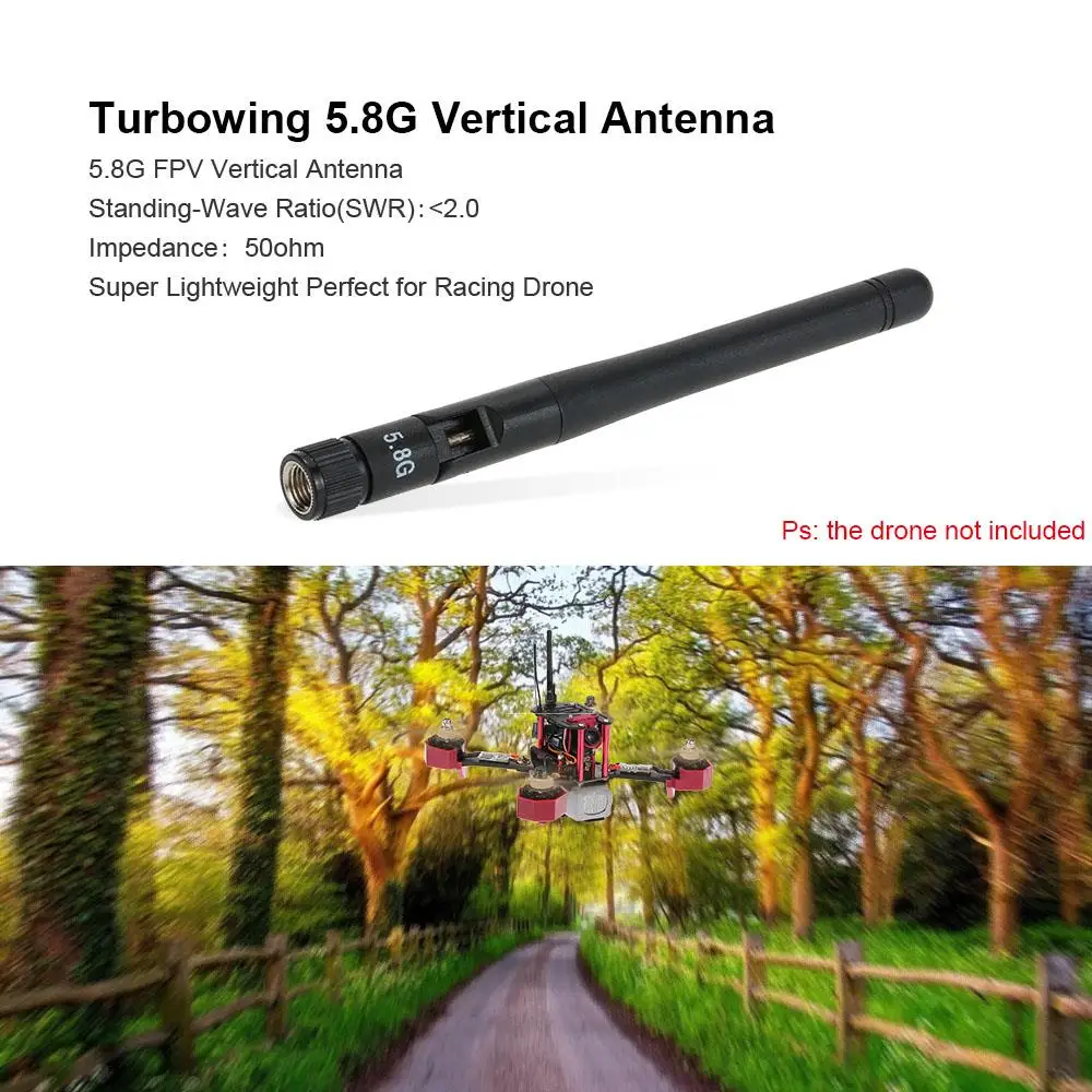 Бренд turbowing 5,8G радио сигнальная антенна RP-SMA J для радиоуправляемого дрона FPV передача в реальном времени