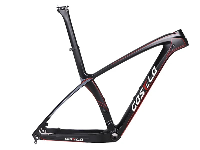 Costelo Red COSTELO 27,5 650B 9,9 Mtb рама для горного велосипеда карбоновая рама для велосипеда гарнитура Подседельный штырь mtb bici telai in carbonio velo - Цвет: Costelo Red